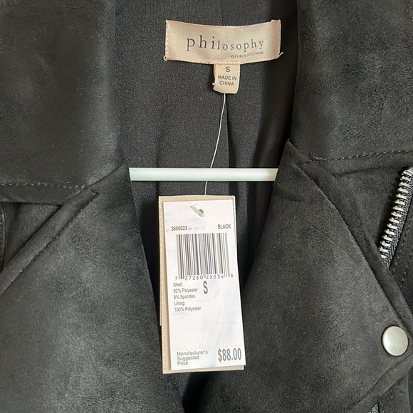 NWT Black suede vest - Picture 4 of 6